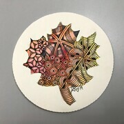 Leaf Zendala paper tile