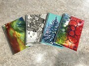Samples of notebooks with my art