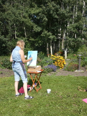 Darryl Funk oil painting workshop