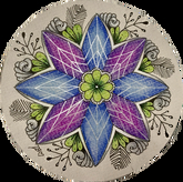 zentangle blue and purple flame flower winter.PNG