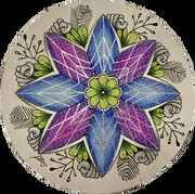 zentangle blue and purple flame flower winter.PNG